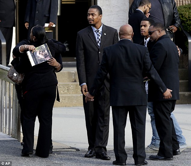 Memorial: Jovan Belcher was eulogized as a 'humble, kind young man' by his mother as his family and friends grappled with the horror of what he did