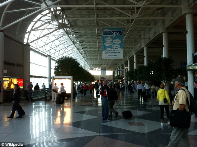 Charlotte Douglas International Airport - where William Hilton Paul was arrested on Saturday morning