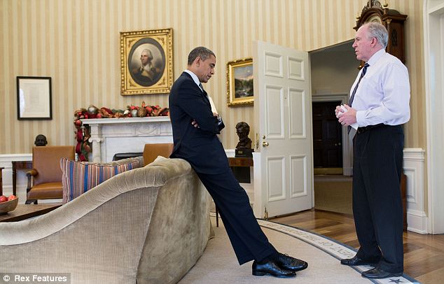 The moment he heard: Mr Tracy believes that there were government forces at work in the shooting at Sandy Hook, and theoretically then this may not be the moment President Obama was told