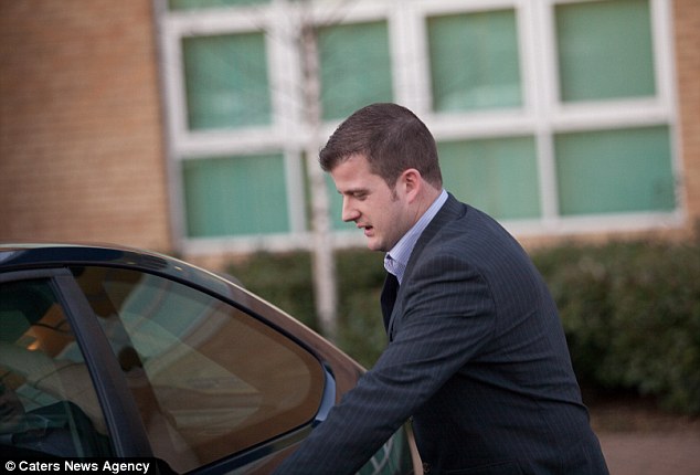 James Williams leaving court today. On the first day of evidence at his trial today a jury heard the allegations against the 28-year-old came to light when the little girl complained that she was sore when she went to the toilet